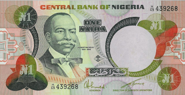 Herbert Macaulay One Naira Note