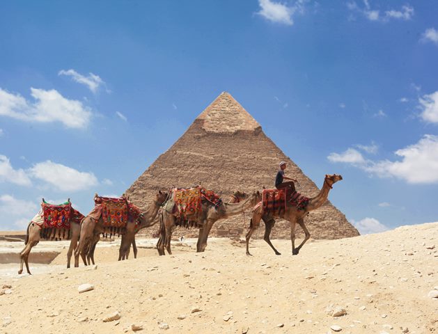 The pyramids of giza are a great place for tourism in africa