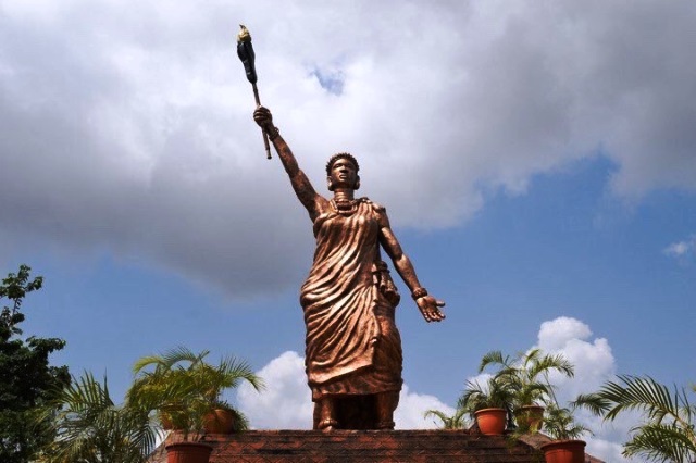 Queen Moremi's Statue in Ile-Ife remembering her as one of the greatest female warriors in Africa