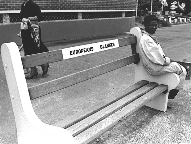 Benches in Apartheid South Africa 1948-1994 Credit MOMO Africa