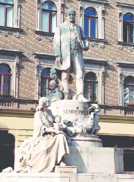 Ignaz Semmelweis monument in budapest