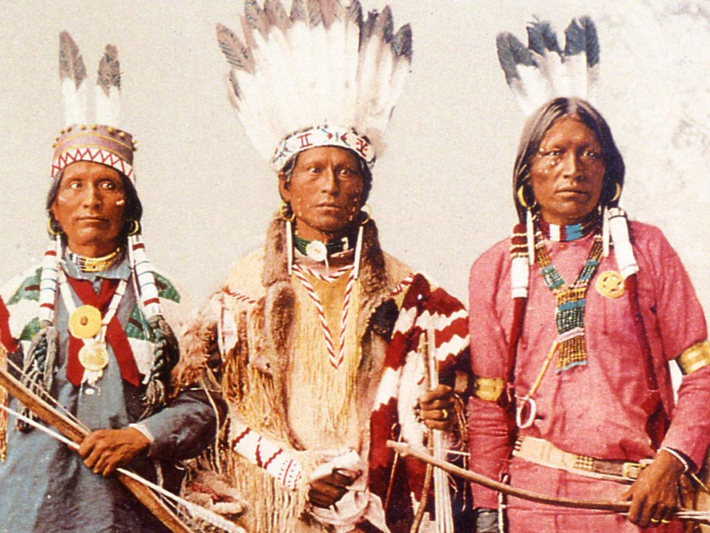 Native Americans in Traditional Attire Source Transcendental Graphics Getty Images