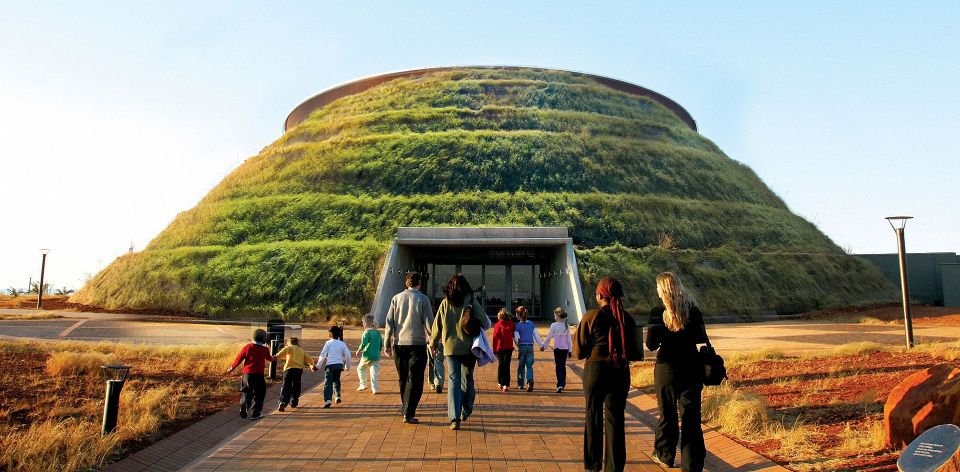 The Maropeng Visitor Center welcomes visitors to the Cradle of Humankind. Credit: South African Tourism