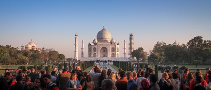 The Taj Mahal Attracts 7 to 8 Million Visitors yearly