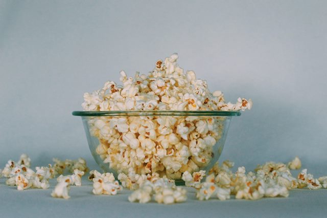Popcorn is rich in fibre