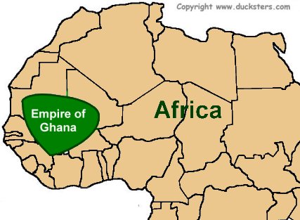 The Ghanaian Empire was one of the most powerful African kingdoms. 