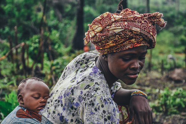 African women raised children, performed household duties, and still contributed to farming.