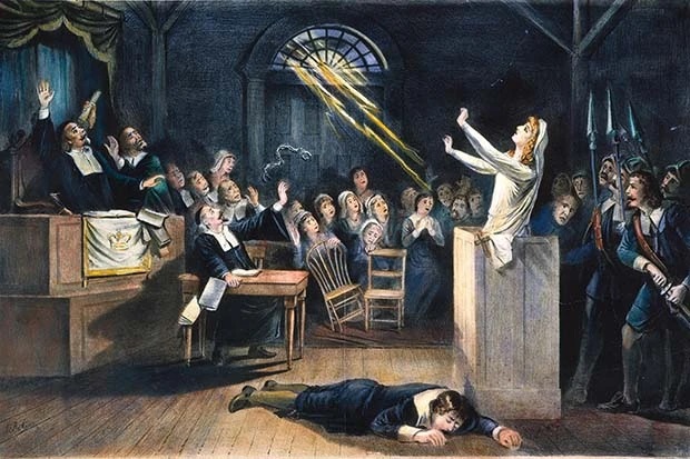 A depiction of the Salem Witch Trials in a 19th century Lithograph. Credit The Granger Collection Alamy Stock Photo