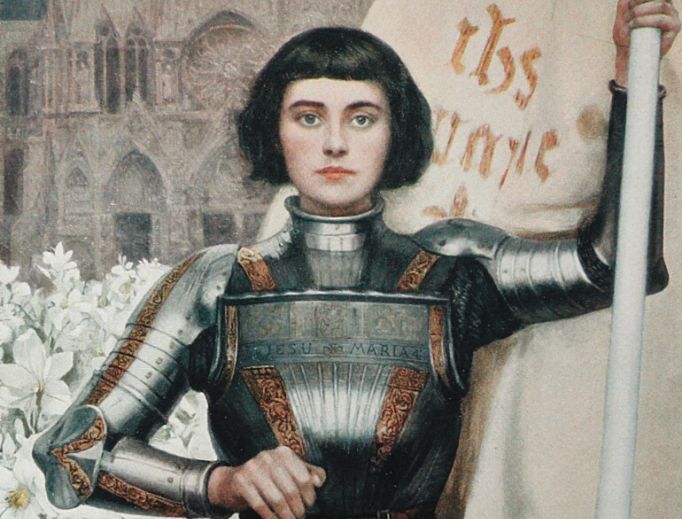 Above, this 1903 engraving of St. Joan of Arc by Albert Lynch was featured in Figaro Illustre magazine. (photo Public domain Wikimedia Commons)