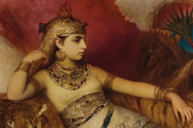 Cleopatra, the Greek queen of Ancient Egypt as depicted by Heinrich Faust in 1876. She is regarded as one of the most influential women in history. Credit:Public Domain