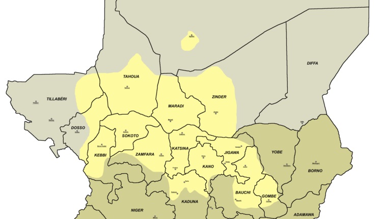 Hausa Language Map