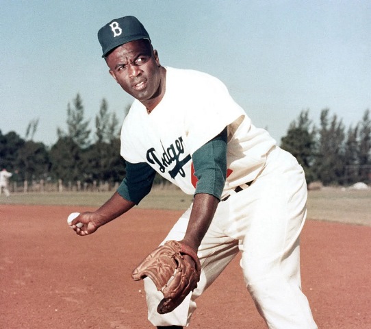 Jackie Robinson was the first African-American player to break the color barrier in Major League Baseball in 1947.