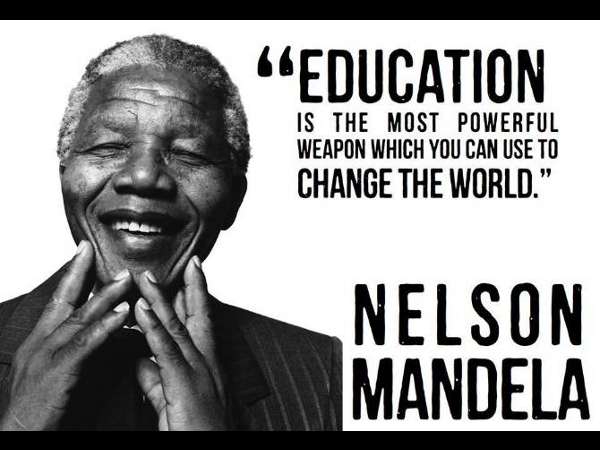 Mandela's quote on the importance of education