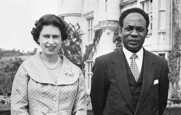 Queen Elizabeth II and Kwame Nkrumah