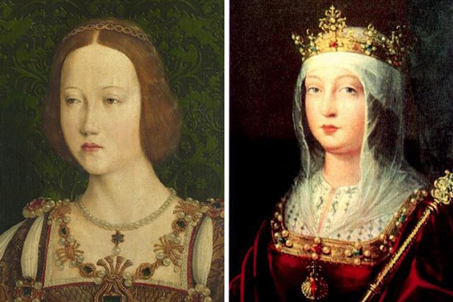 The Magdalen, left, is said to portray Queen Isabella, right.