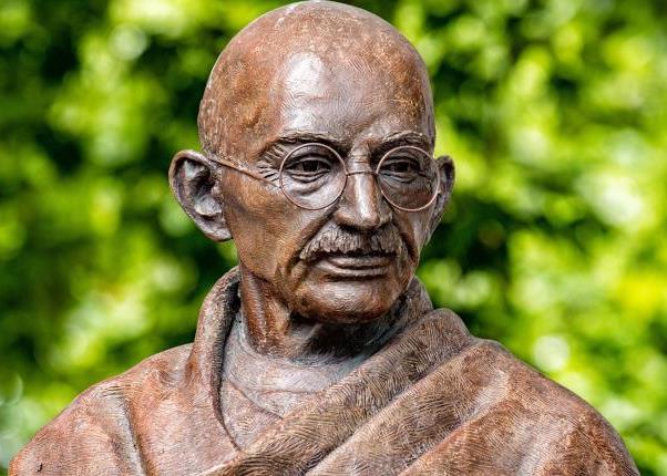 A statue of Mahatma Gandhi in London