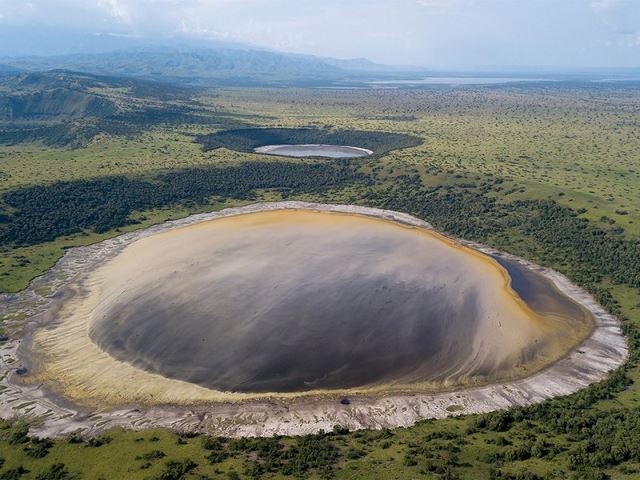 Crater lakes in Queen Elizabeth National Park