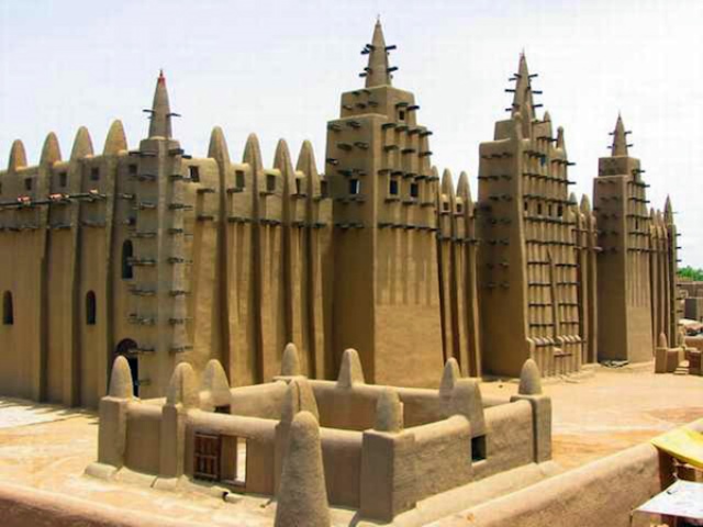 The Great Mosque of Djenne is one of Africa's famed historical sites