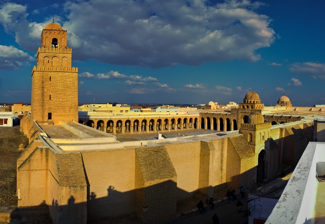 The Great Mosque of Kairouan in Tunisia has a unique, fortress-like build, making it one of North Africa's best historical sites.