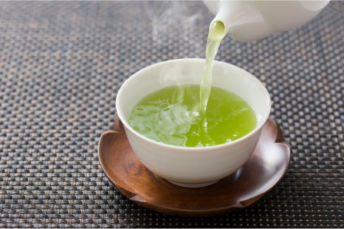 Green tea's healing magic