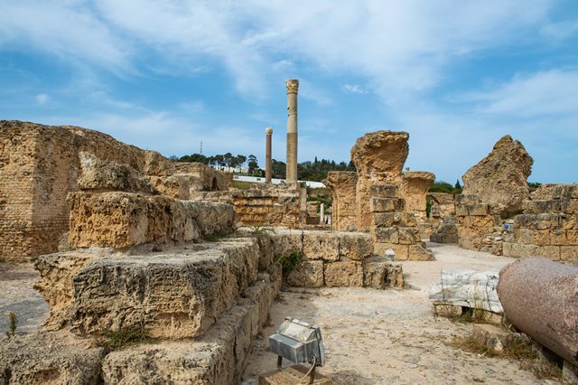 The Ruins of Carthage, an historic city in Tunisia
