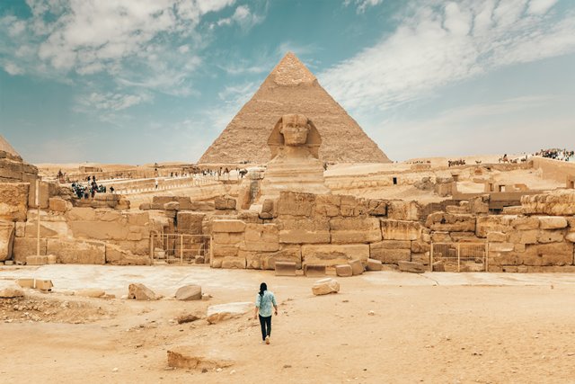 The pyramids of Giza are notable examples of African architecture