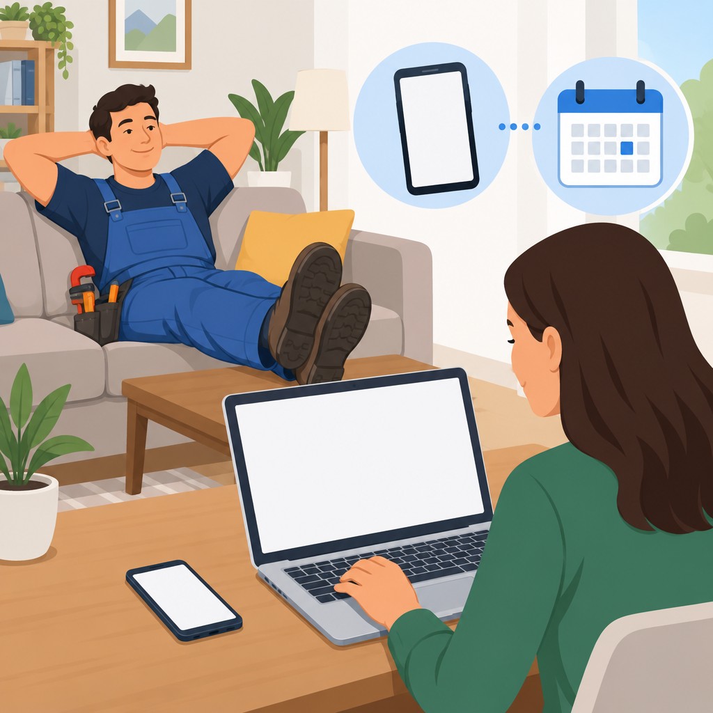 Let Customers Book Plumbing Work While You Are Offline