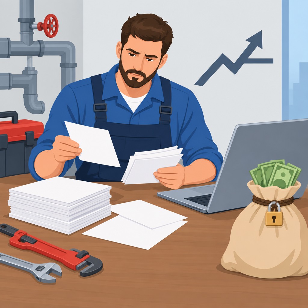 Why Manual Plumbing Invoices Keep Your Cash Tied Up